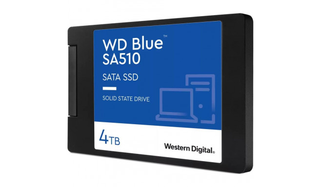 "2,5"" WD Blue SA510 4TB SATA III 6Gb/s cased 6.9cm 2.5Zoll 7mm internal single-packed"