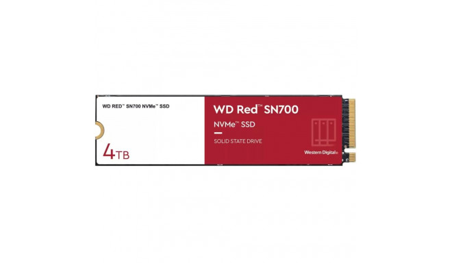"M.2 WD Red SN700 NVMe 4TB M.2 2280 PCIe Gen3 8Gb/s internal drive for NAS devices"