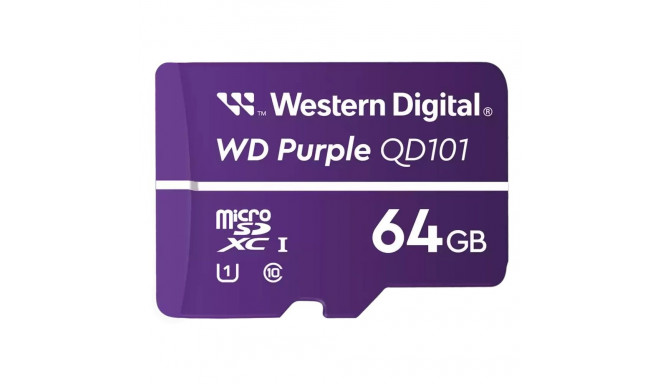 "CARD WD Purple 64GB Surveillance microSD XC Class - 10 UHS 1"