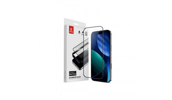 Crong 3D Armour Glass - Szkło hartowane iPhone 17 Pro Max + ramka instalacyjna