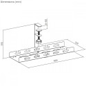 Under-desk cable organizer, MC-105 B