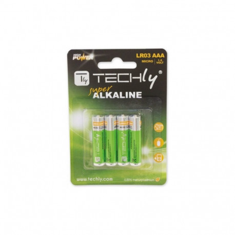 Alkaline batteries LR03 AAA 4pcs, (IBT-LR03T4B)
