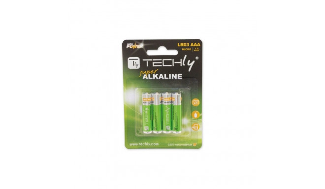 Techly patarei Alkaline LR03 AAA 4tk (IBT-LR03T4B)