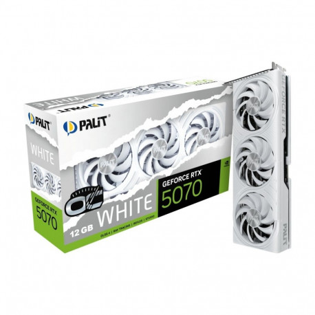 Graphics card GeForce RTX 5070 WHITE OC 12GB GDDR7 192bit 3DP/HDMI