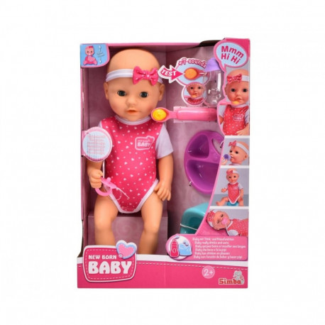 Doll New Born Baby Hungry Baby 38 cm