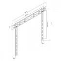 Maclean extra slim TV mount MC-123