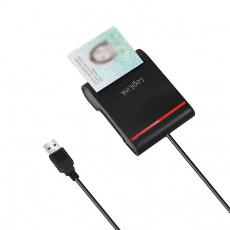USB 2.0 must ID-kaardi lugeja