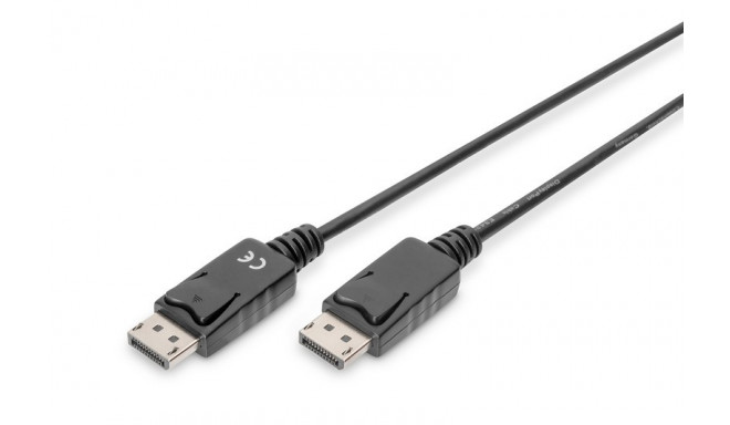 Connection Cable DisplayPort with snaps 1080p 60Hz FHD Type DP / DP M / M black 5m