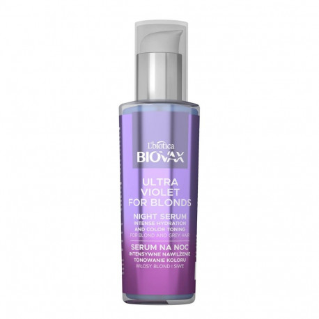 Biotica Biovax ööseerum Ultra Violet blondidele juustele 100ml