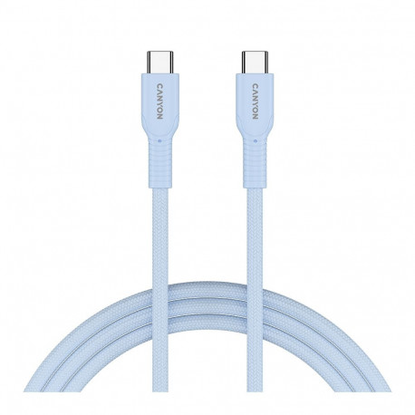 CANYON cable OnWire 60CL C-C 60W COLOR Braided 1m Light Blue