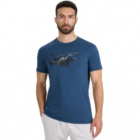 Koszulka męska 4F M2359 morska zieleń 4FWAW25TTSHM2359 46S M