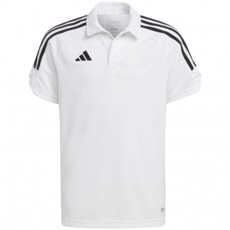 Koszulka dla dzieci adidas Tiro 23 League Polo biała HS3589 164cm