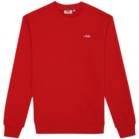Fila meeste pusa Leverano Regular Crew Sweat FAM0876 30002 M, punane