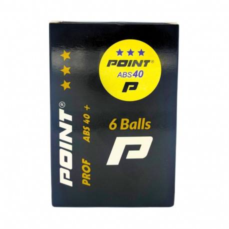 Point lauatennisepallid Prof ABS40 *** 6tk, oranžid