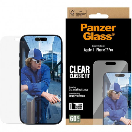 Kaitseklaas PanzerGlass iPhone 17 Pro Classic Fit EasyAligner