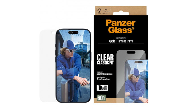 Kaitseklaas PanzerGlass iPhone 17 Pro Classic Fit EasyAligner