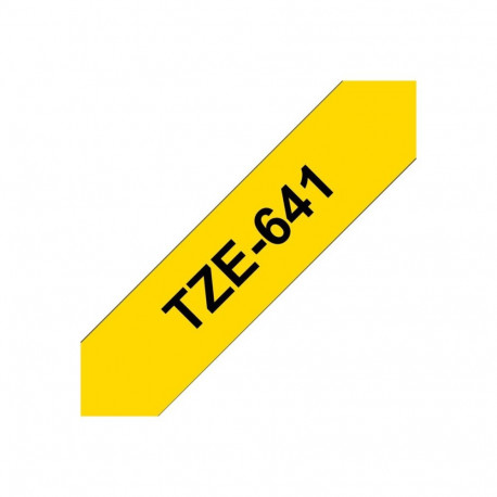 BROTHER TZE641 tape cassette yellow black 18mmx8m laminiert for P- touch 210E 220 300 310 340 340C 3