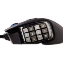 CORSAIR SCIMITAR RGB ELITE MOBA/MMO mänguhiir must taustvalgustusega RGB LED 18000 DPI optiline (EU)