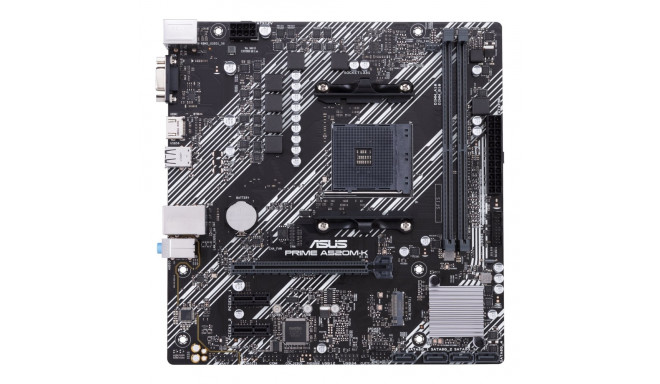 ASUS PRIME A520M-K AMD Socket AM4 for 3rd Gen AMD Ryzen mATX Form Factor DDR4