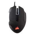 CORSAIR SCIMITAR RGB ELITE MOBA/MMO mänguhiir must taustvalgustusega RGB LED 18000 DPI optiline (EU)