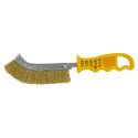 Steel wire brush with plastic handle, Ø0.3mm