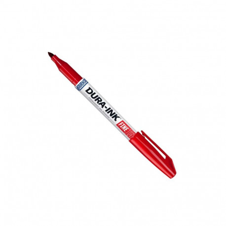 Markal Dura-Ink 15 permanent ink marker – industrial-strength, 1.5mm round tip, red, xylene-free ink