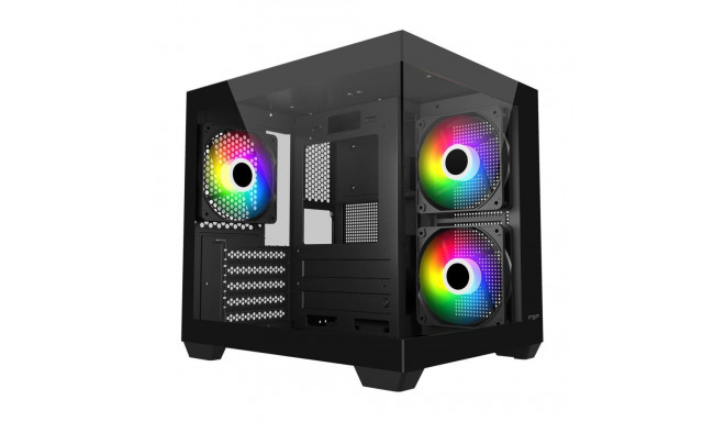 Fortron Case | S140-BA | Black | Mini-ITX, uATX(M-ATX) | Power supply included No