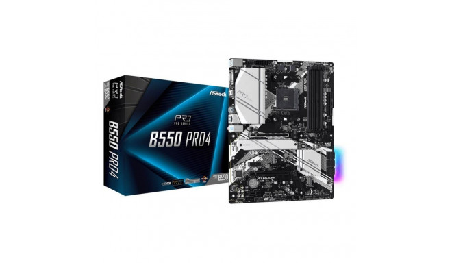 Asrock Mainboard||AMD B550|SAM4|ATX|2xPCI-Express 3.0 1x|1xPCI-Express 3.0 16x|2xM.2|1xPCI-Express 4