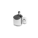 DOUBLE LOWER ROLLERS 25MM CHROME 2PCS