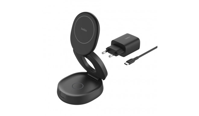Belkin Boost Charge reguleeritav magneetiline 2-in-1 Ch.Qi2 must WIZ035kqBK