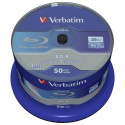 1x50 Verbatim BD-R Blu-Ray 25GB 6x kiirus Datalife No-ID karp