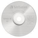 1x50 Verbatim DVD-R 4,7GB 16x Speed, matt hõbedane