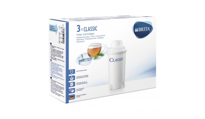 1x3 Brita Filter Cartridges Classic Pack 3