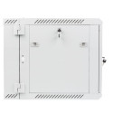 RACK CABINET 19" DOUBLE-SECTION WALL-MOUNT 9U/600X600 (FLAT PACK) GREY LANBERG