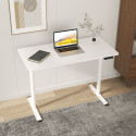 Töölaud ERGO LIGHT 1-mootoriga 120x60xH72,5-117,5cm, valge