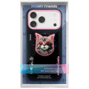 NIMMY case GLASSES COOL CAT compatible with MagSafe for IPHONE 17 Pro black pink NIMMY case GLASSES COOL CAT compatible with MagSafe for IPHONE 17 Pro black pink