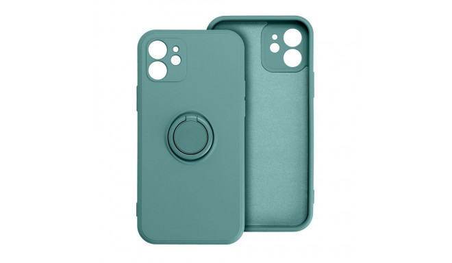 Case for iPhone 17 Pro / 18 Pro (low camera edge) Silicone Ring green