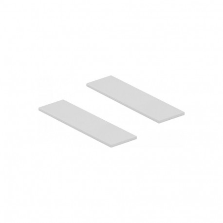 DeLOCK heating pad set (2 pieces) 70 x 20 mm for M.2 modules, thermal greases and pads (gray)