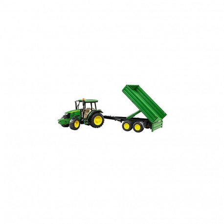 John Deere traktor 5115M haagis külgseintega, roheline/kollane
