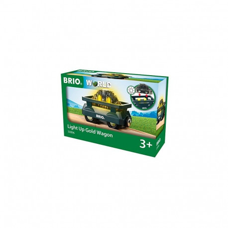 BRIO toy train Gold Wagon with Light (33896)