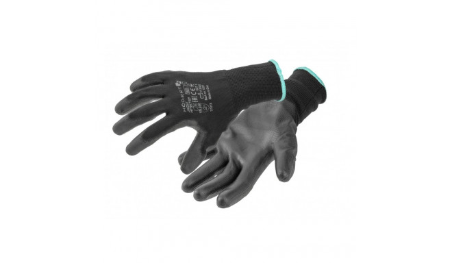 Töökindad PU mustad, 10