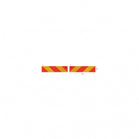 Poolhaagise reflektorplaat 2tk.140*565mm