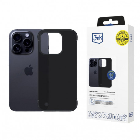 3mk Just20g Matt Case for Apple iPhone 15 Pro - Matte Black