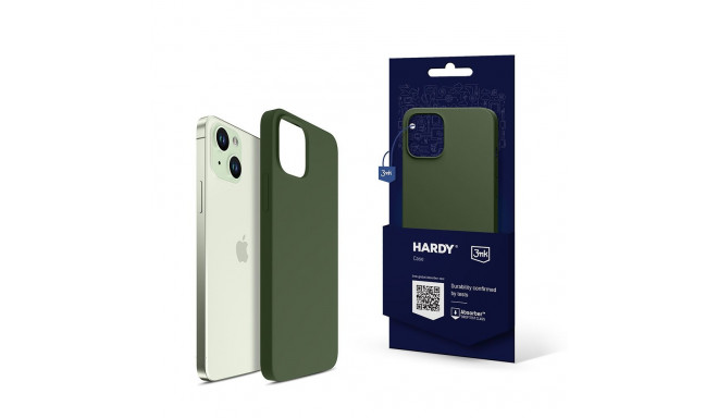 3mk Hardy Silicone MagCase for iPhone 15 Plus - green