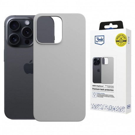 3mk Hardy MagSilicone Case for Apple iPhone 16 Pro - Gray