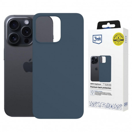 3mk Hardy MagSilicone Case for Apple iPhone 15 Pro - Navy Blue