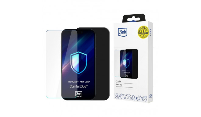 3mk ComfortDuo Matt Black MagCase protective set case + glass for Samsung Galaxy S25 Ultra - matt bl