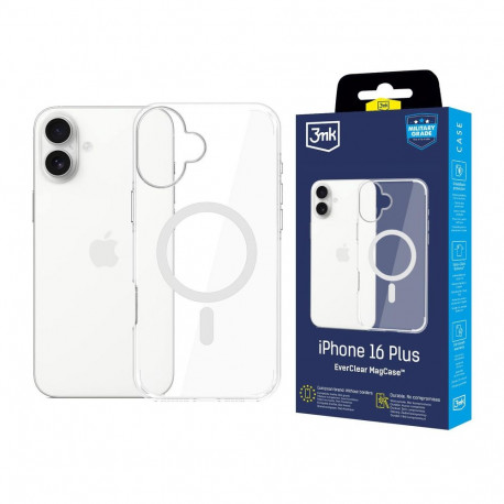 3mk EverClear MagCase for Apple iPhone 16 Plus - transparent