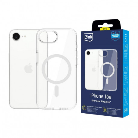 3mk EverClear MagCase for Apple iPhone 16E - transparent