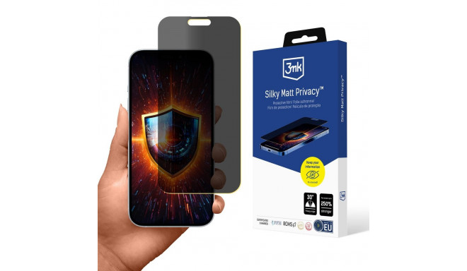 3mk Silky Matt Privacy Privacy Screen Protector for Apple iPhone 17
